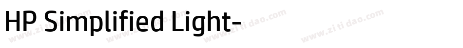 HP Simplified Light字体转换
